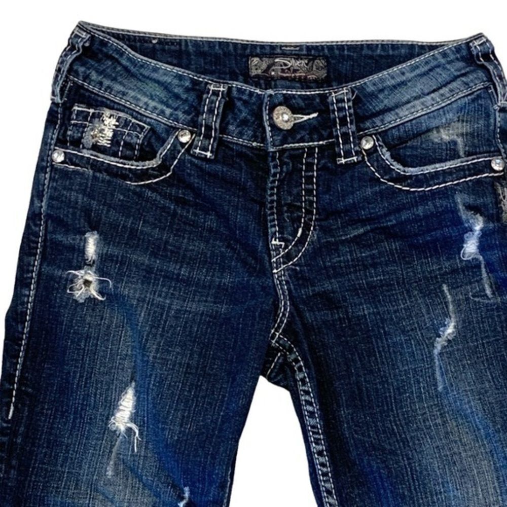 Silver Jeans Suki‎ Flap Pocket Capris 26 - Picture 3 of 13